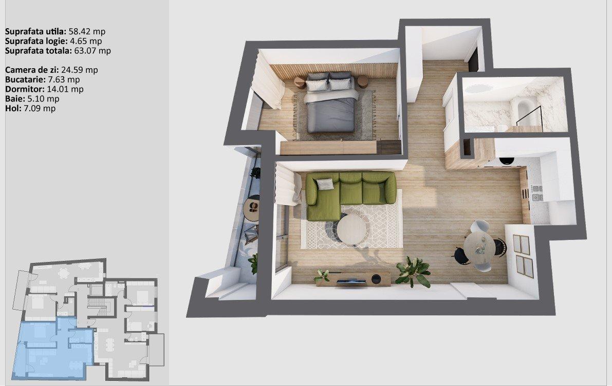 Apartament - Mărăști