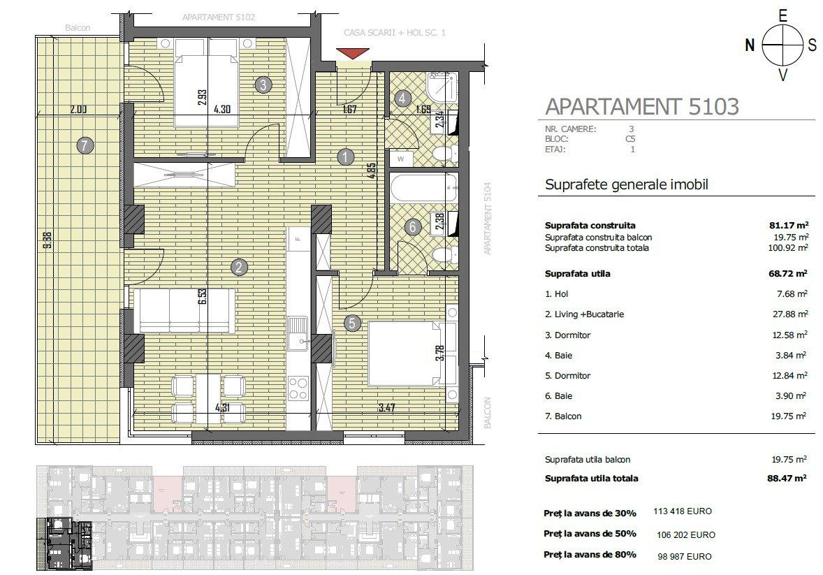 Apartament - Someșeni