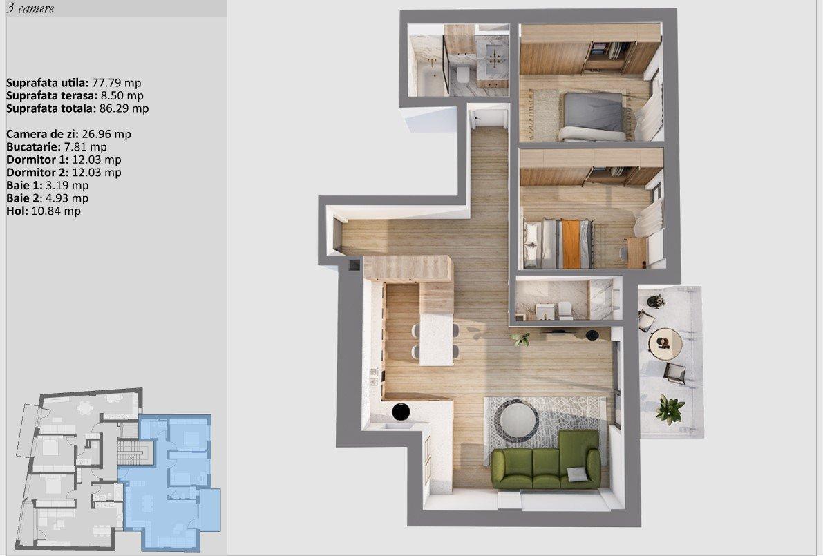 Apartament - Mărăști