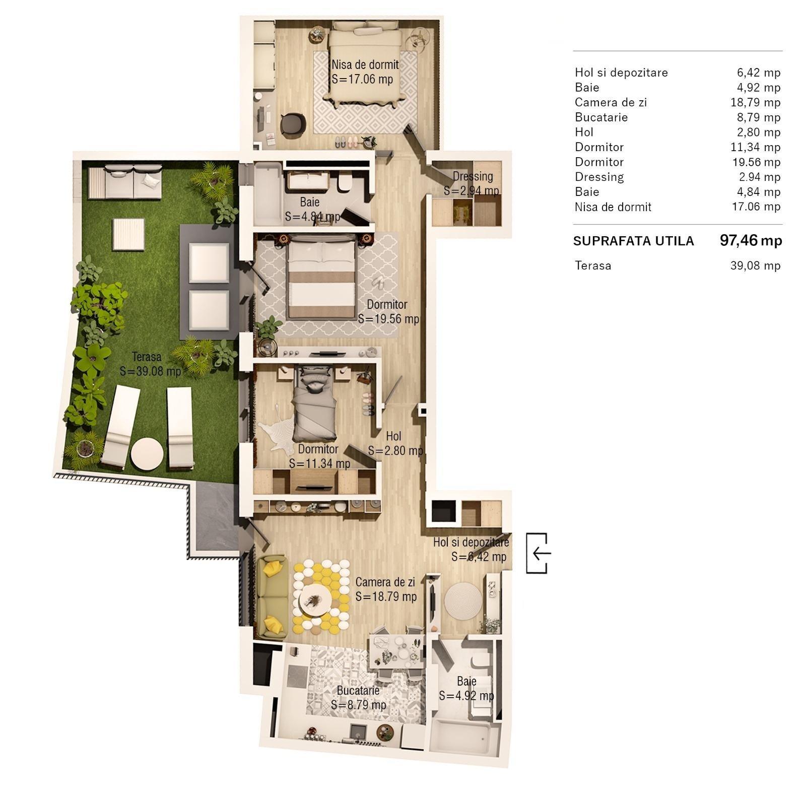 Apartament - Gruia