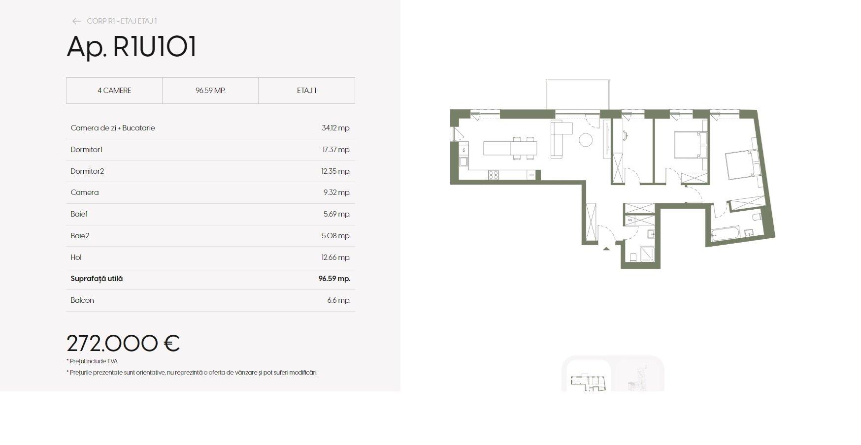 Apartament - Dâmbul Rotund